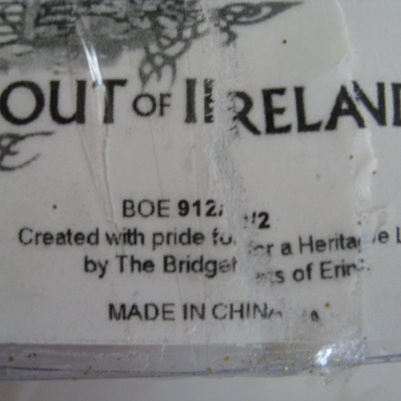 Irish Ireland Shamrock Teardrop Christmas Ornament Set of 2 Red Green Gold - Picture 12 of 14